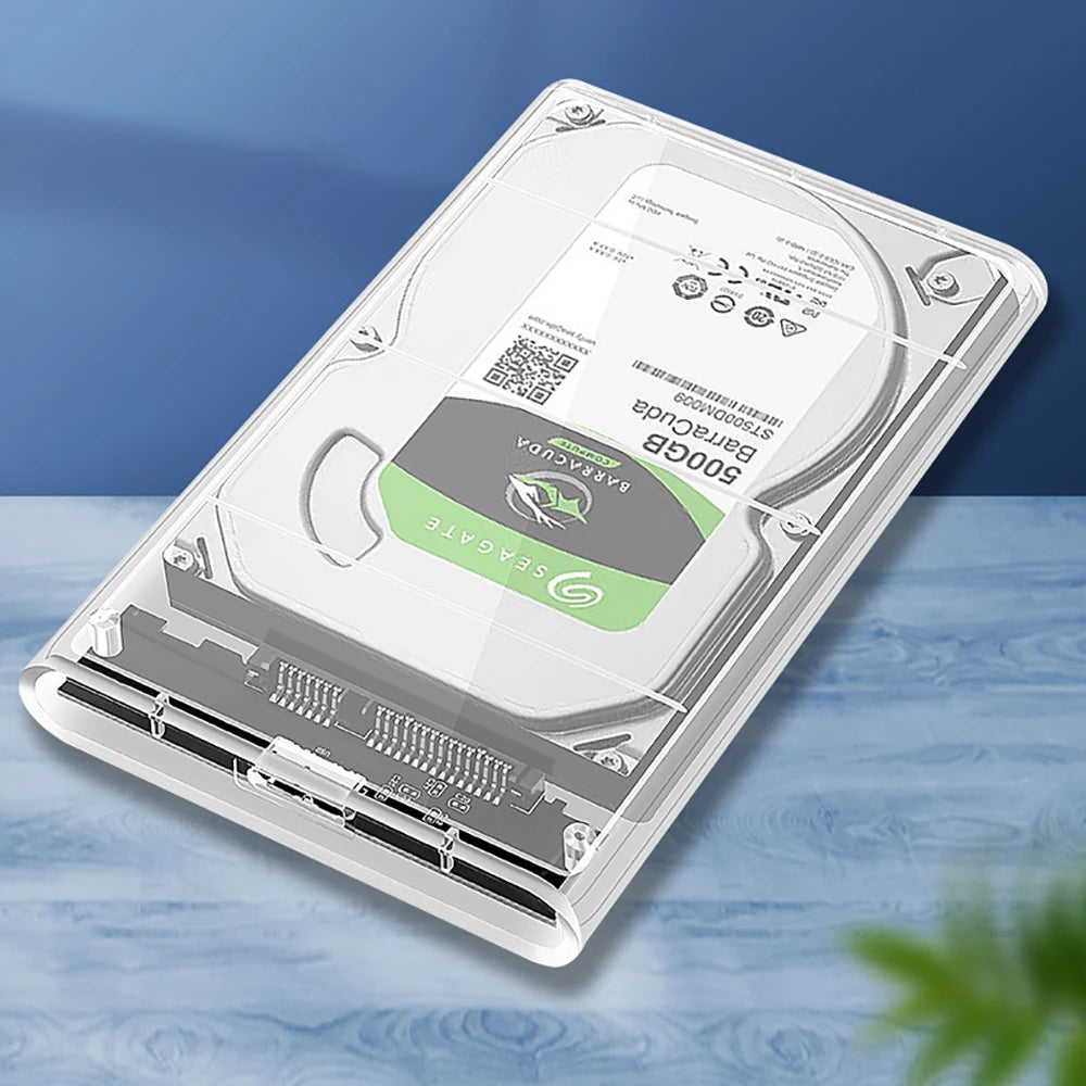 Boîtier de disque dur USB 3.0, boîtier de disque dur SATA SSD de 2.5 pouces avec vitesse de transfert de 5Gbps, boîtier externe Mobile, câble de boîtes de disque dur