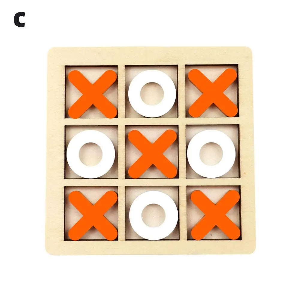 Mini Échiquier en Bois XO Tic Tac Parker, Puzzle d'Interaction Montessori, Jeu d'Entraînement, ApprentiCumbria du Cerveau, Jouet Précoce