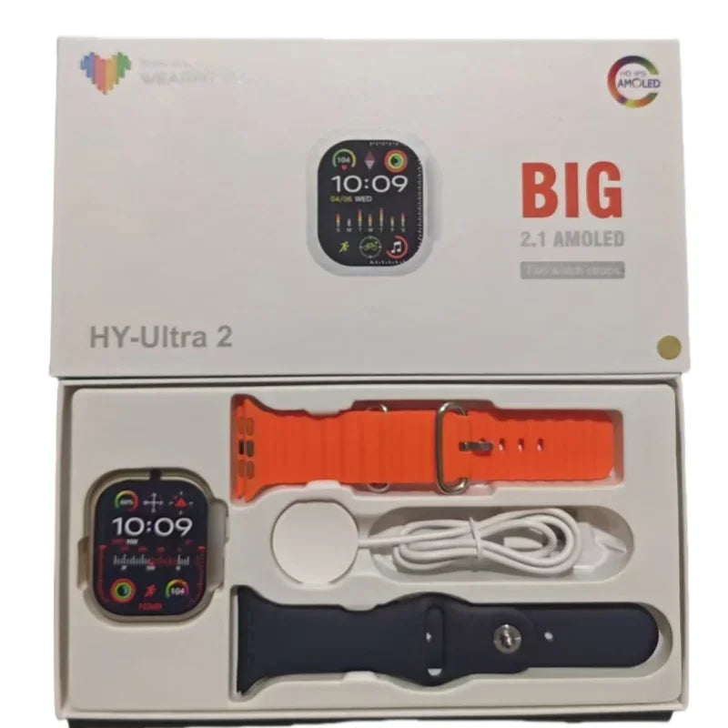 Montre intelligente avec écran Full Touch HD 2.08 "49mm, Support NFC, charge magnétique, appels Bluetooth, santé et Fitness Tra