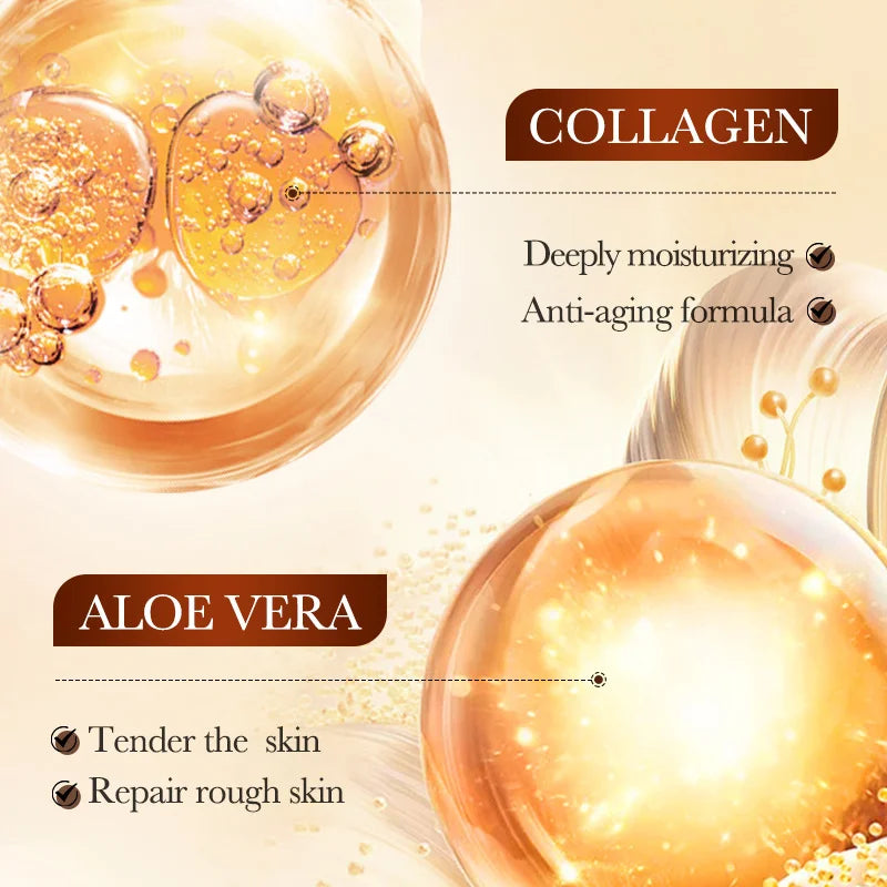 Masque Facial Anti-rides au collagène Bio, Anti-vieillissement, estompe les ridules, raffermissant, hydratant en profondeur, éclaircissant, réparation, soins pour la peau
