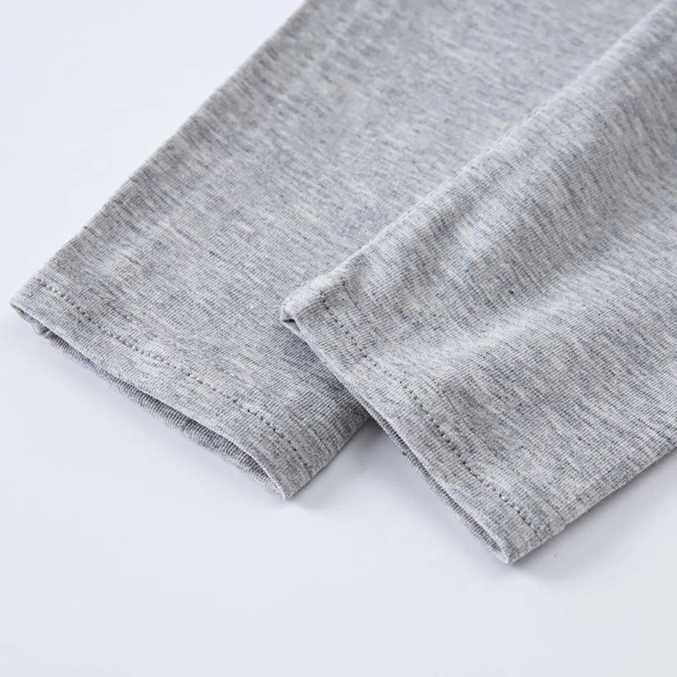 Enfants fille Leggings doux élastique coton enfants Leggings couleur unie filles pantalons maigres confortable portable enfants pantalons vêtements
