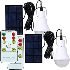 LED solar lamp, waterproof outdoor bulb, portable solar garden hanging hiking fishing emergency lights