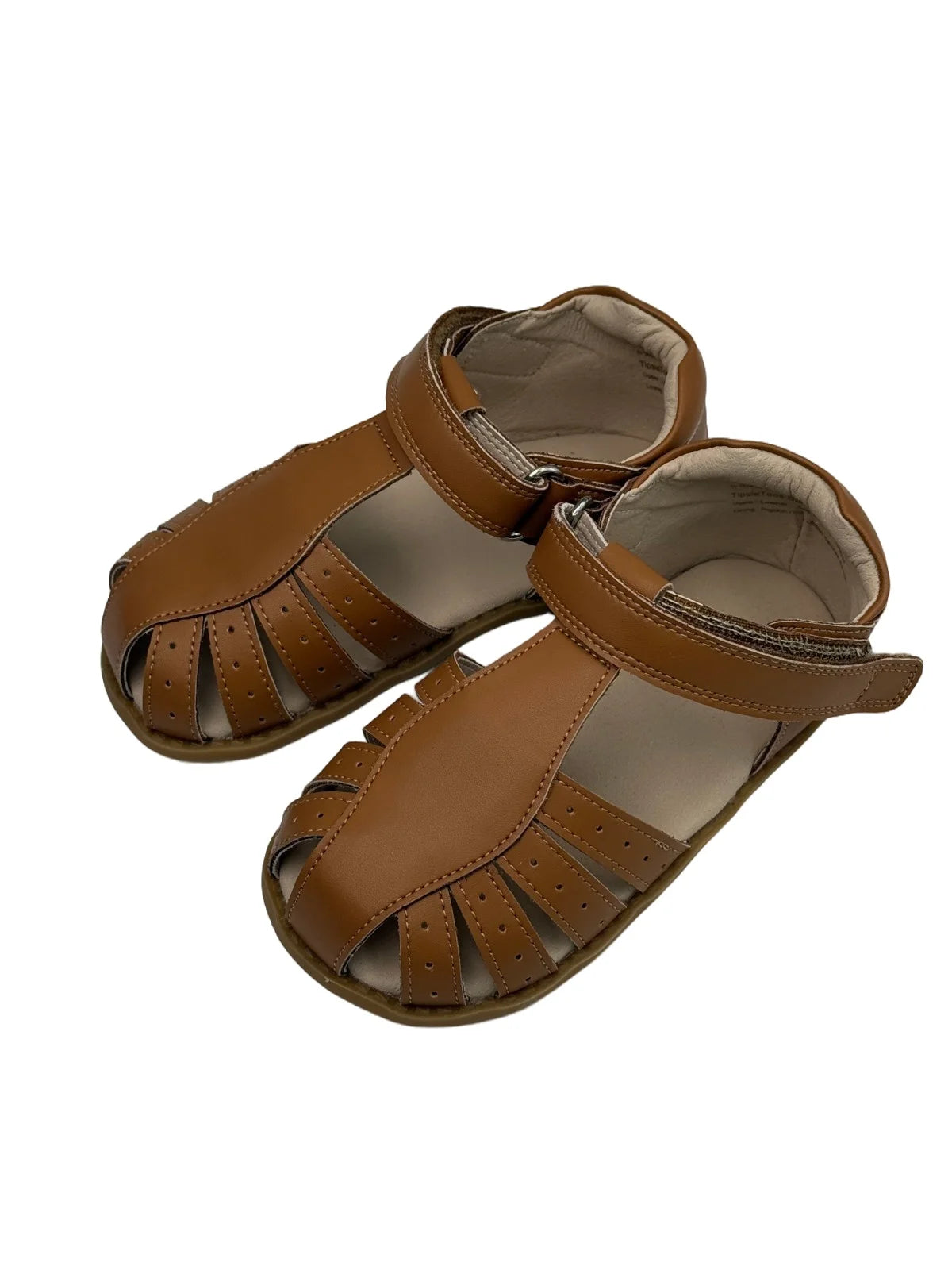 Tipsietoes Enfants filles pieds nus sandales d'été talon bas en cuir véritable Enfants Fille robe de soirée chaussures Enfant en bas âge Enfants