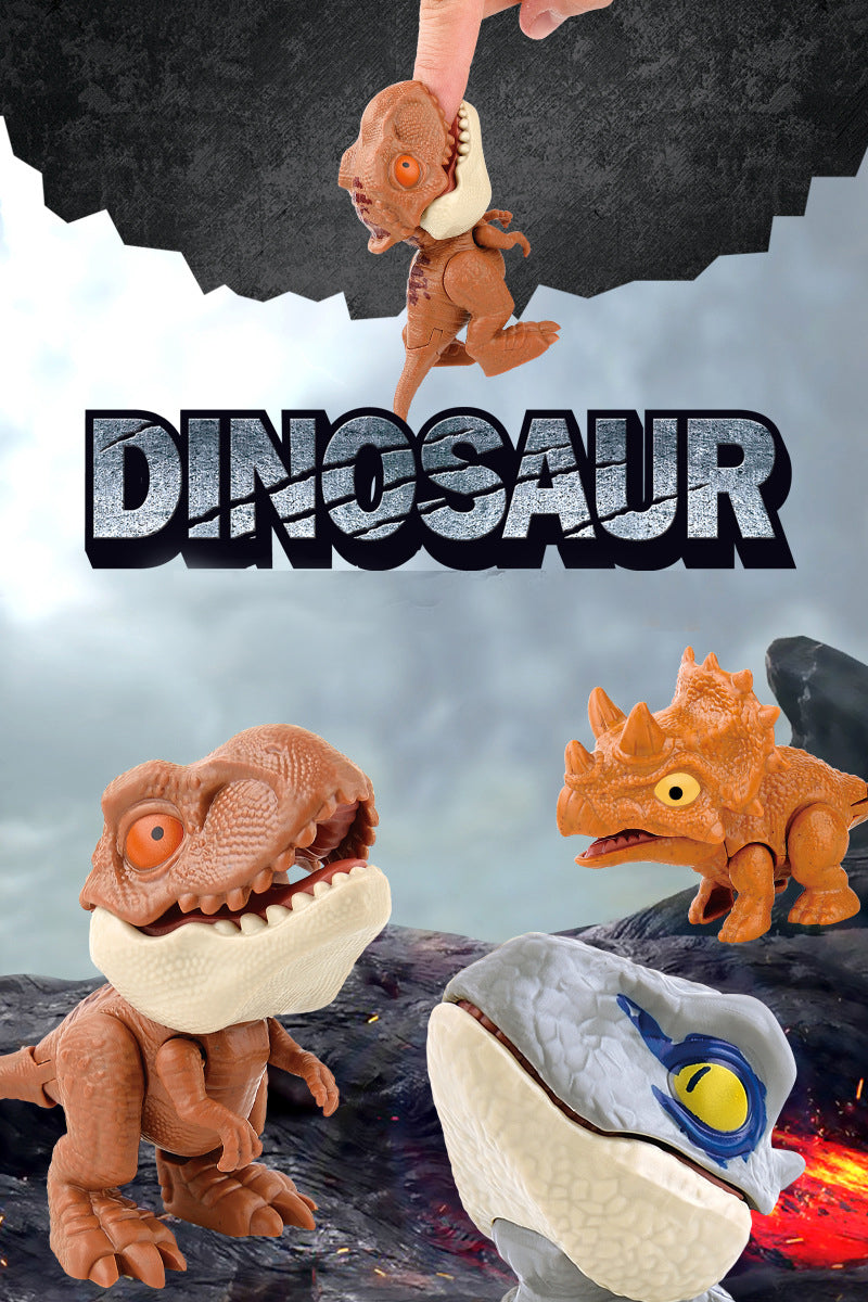Jouets de dinosaure à doigt pour enfants, Mini modèle d'animaux de tyrannosaure créatifs et amusants, jouet d'interaction pour enfants, cadeaux