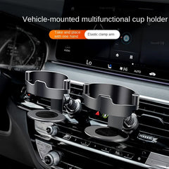 Porte-gobelet d'eau pour voiture, porte-boisson au thé, sortie de climatisation, cendrier, siège à cadre fixe, multifonction