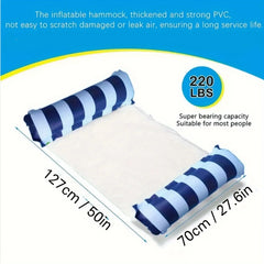 Chaises longues de piscine à rayures de qualité supérieure – Matelas de bain de soleil durables, parfait pour les fêtes à la piscine et les aventures sur la plage