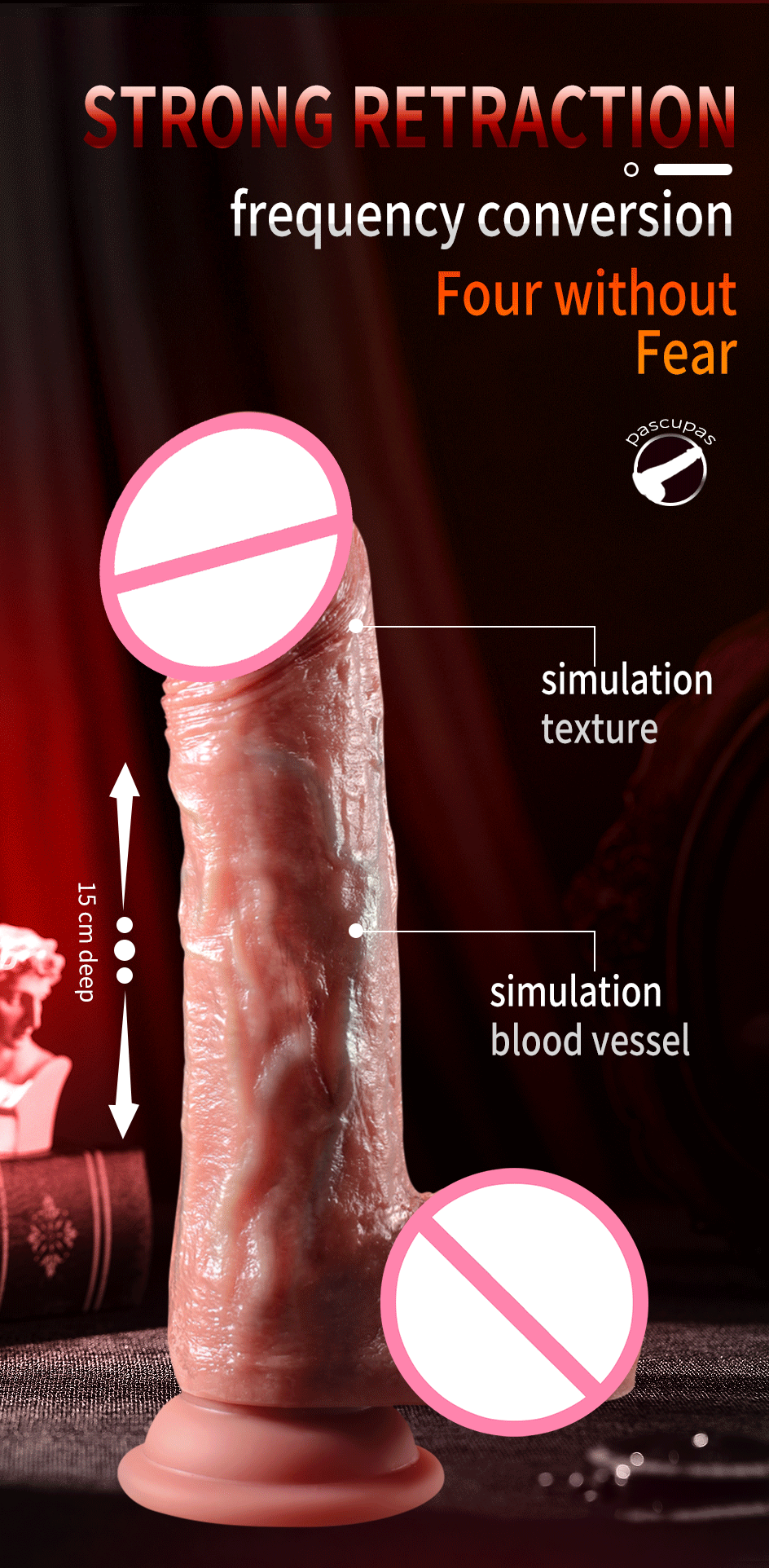 Adult sex toys, automatic retractable vibrating dildos, female masturbation sex toys, vibrating toys inserted into the penis