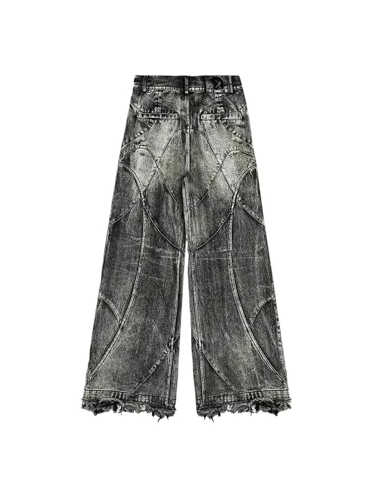 2025 NewY2k Streetwear Punk Hip Hop jean femmes Grunge Baggy déchiré Denim pantalon gothique Vintage en détresse jambe large jean Goth