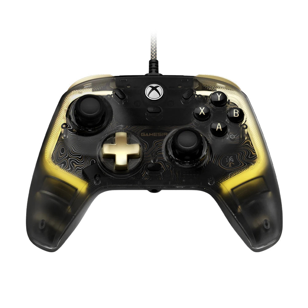 Manette de jeu filaire délibérément GenerKaleid pour Xbox Series X, Xbox Series S, console de jeu Xbox One, manette à effet Hall