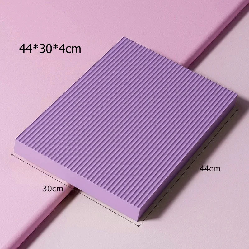 Thick non-slip yoga mat, gymnastics mat, home workout mat, ab wheel, training elbow pads, core strength training