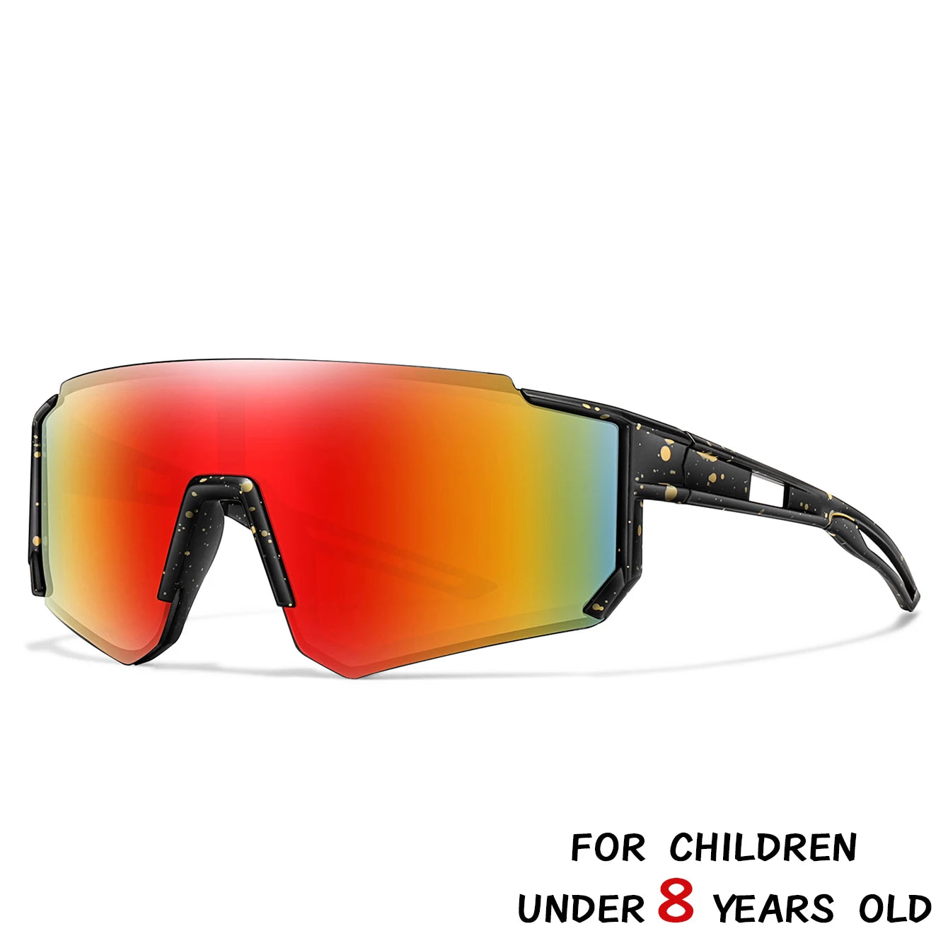Lunettes de soleil de baseball pour enfants de 3 à 8 ans, lunettes de vélo d'extérieur pour garçons et filles, lunettes de sport pour jeunes, lunettes de camping pour enfants, lunettes de vélo VTT, UV400