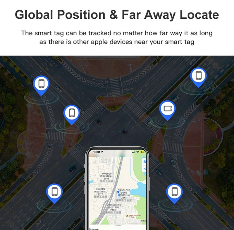 Le traceur GPS Bluetooth intelligent fonctionne avec Find My APP dispositif de rappel Anti-perte sans fil pour localisateur d'iphone clé enfants Finder