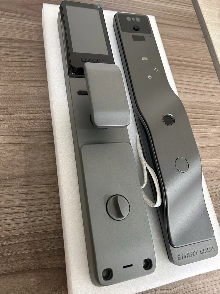 Tuya App serrure intelligente maison antivol porte serrure d'empreintes digitales avec caméra mot de passe serrure grande serrure de porte