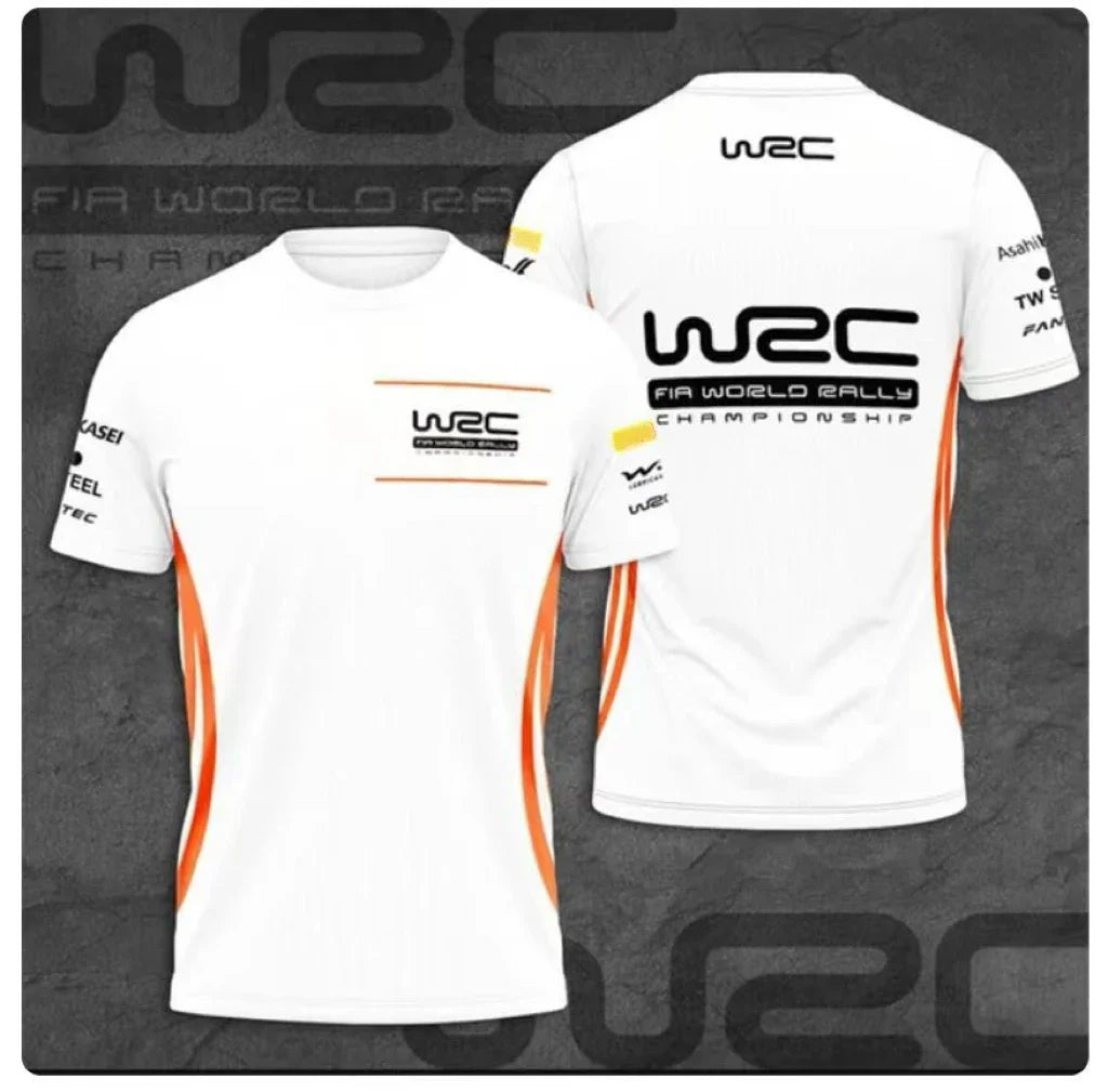 Chemise de rallye à col rond pour homme, WRC imbibé, chaud, sang, sportif, confortable, respirant, séchage rapide, voiture imbib