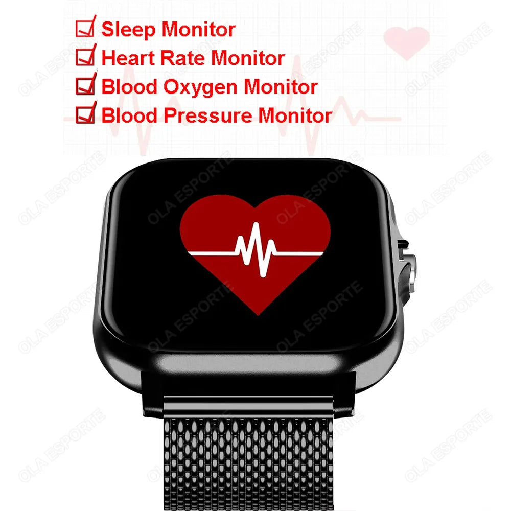2025 nouvelle montre intelligente hommes femmes cadeaux 1.83 ''écran tactile complet Sport Fitness Tracker Smartwatch hommes BT appels numérique smarthwhatch