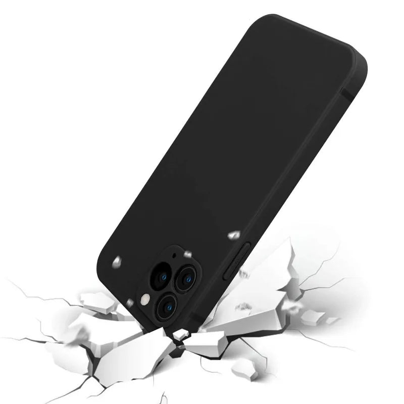 Étui de téléphone avec images personnalisées pour iPhone, coque souple en Silicone noir avec Photo personnalisée pour anniversaire 17 16