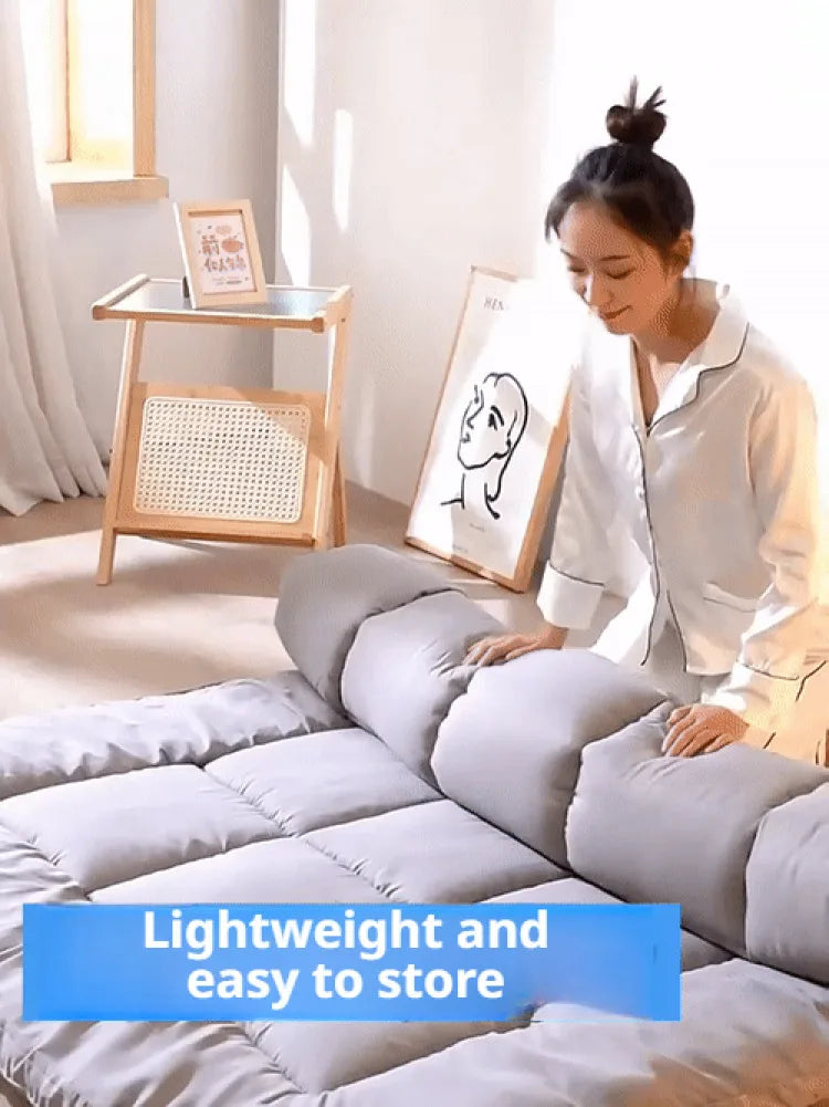 Coussin doux pliable d'été, couette, lit Tatami, matelas épais et doux, en plumes