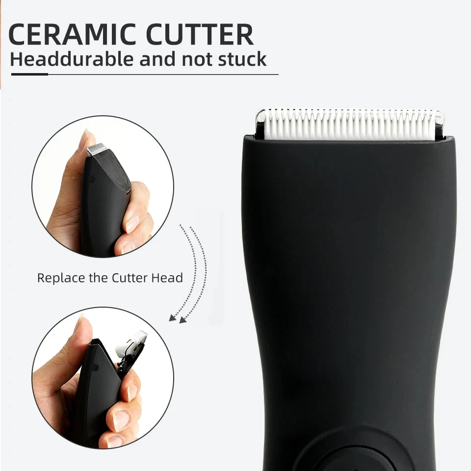 Men's body trimmer, men's balls, women's razor, bikini hair removal trimmer, groin and body razor, groomer, arm and beard razor