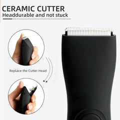 Men's body trimmer, men's balls, women's razor, bikini hair removal trimmer, groin and body razor, groomer, arm and beard razor