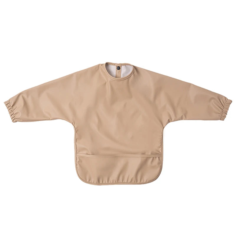 Bavoirs imperméables pour nouveau-né, bavoir blouse de peinture pour enfants à manches longues pour garçons et filles, tablier d'alimentation facile à nettoyer, articles pour bébé