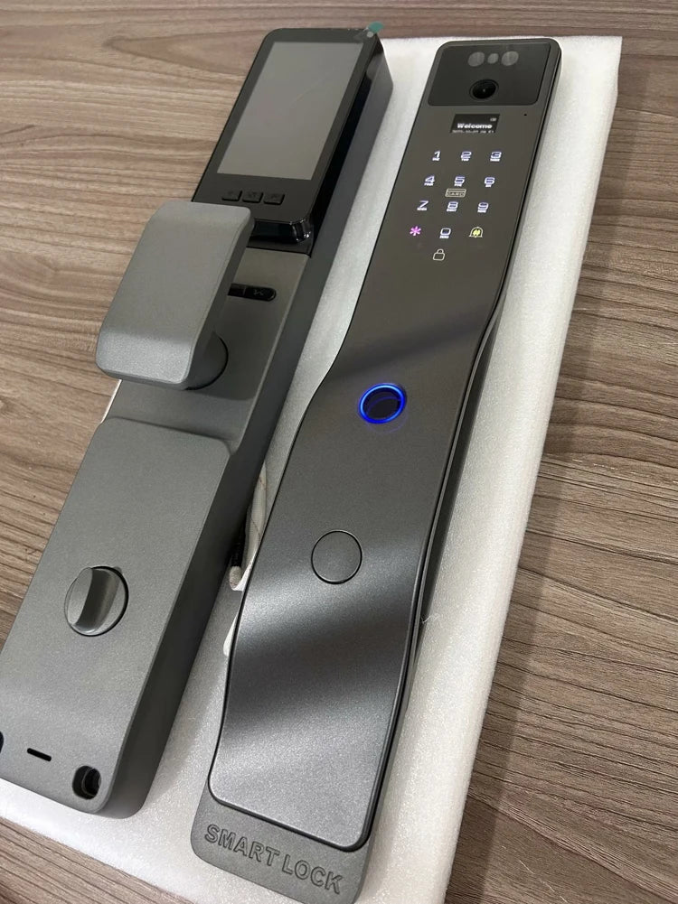 Tuya App serrure intelligente maison antivol porte serrure d'empreintes digitales avec caméra mot de passe serrure grande serrure de porte