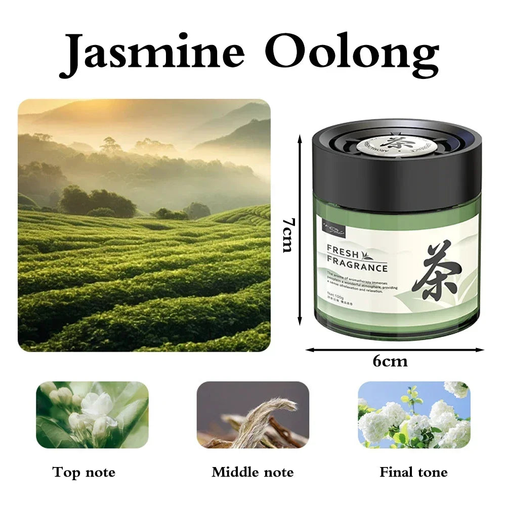 Baume solide d'aromathérapie pour voiture, parfum longue durée, tasse de tableau de bord de voiture, rainure de thé, ornement d'arôme, déodorant intérieur, désodorisant