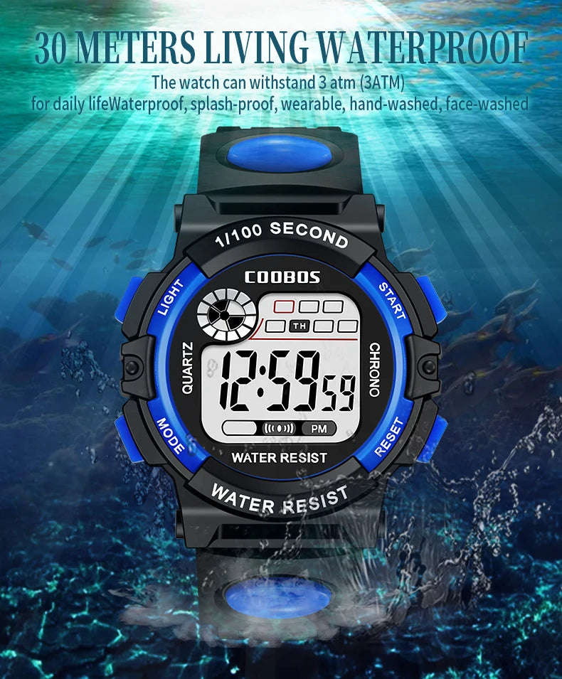 Sport enfants montres mode LED montres numériques pour enfants bracelet en Silicone étanche lumineux filles garçons horloge cadeau reloj niNo