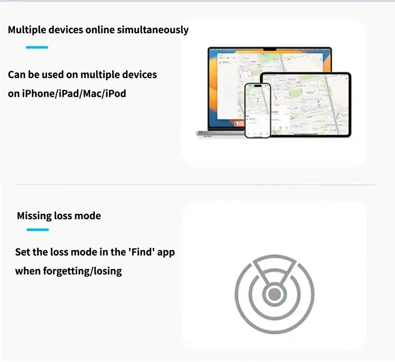 Le traceur GPS Bluetooth intelligent fonctionne avec Find My APP dispositif de rappel Anti-perte sans fil pour localisateur d'iphone clé enfants Finder