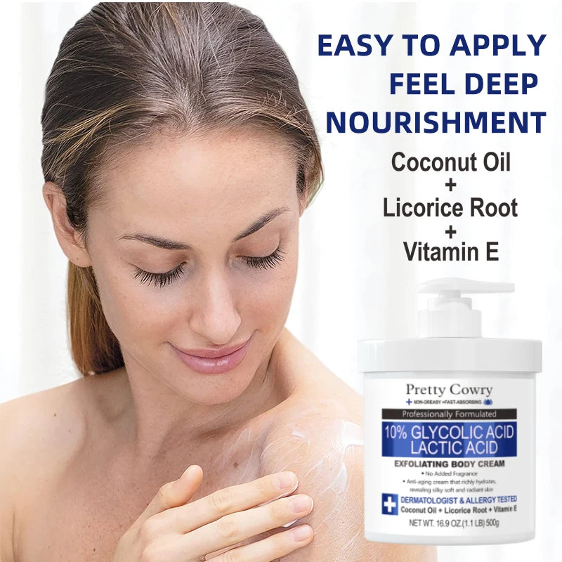 Crème éclaircissante pour le corps, 500ml, collagène, vitamine C, rétinol, Niacinamide, hydratante longue durée, Lotion pour le corps, soins pour la peau