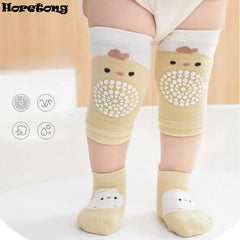 Ensemble de genouillères et de chaussettes de sol pour bébé, coussin non ald inoling, protecteur de chaussettes pour tout-petits, genouillère de sécurité, fille et garçon, 2 pièces