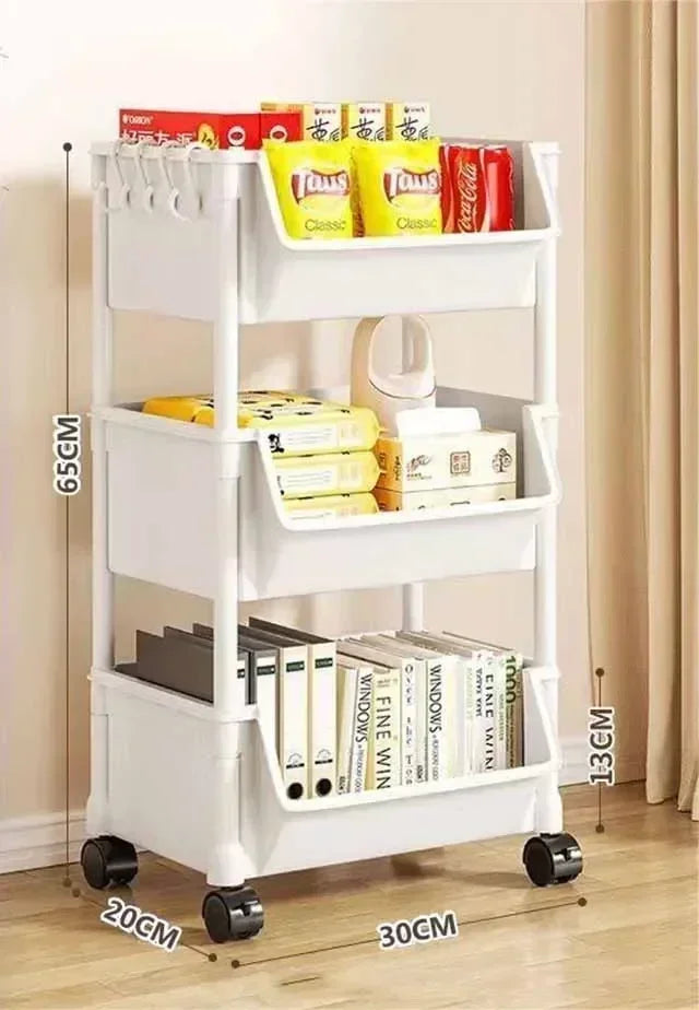 Bibliothèque à roulettes multicouche simple, armoire de rangement à fente étroite, coin de cuisine, petit meuble de rangement, T1