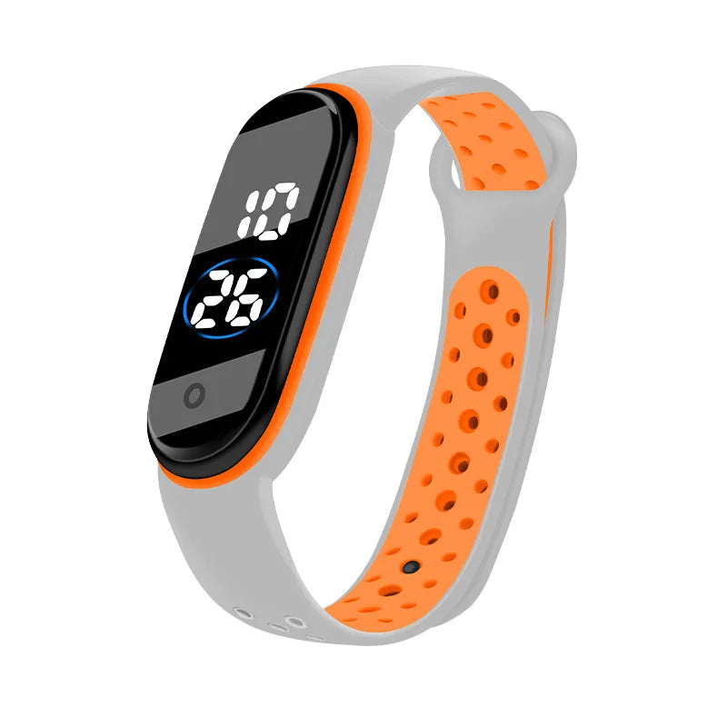 Montres numériques LED pour enfants, montre-bracelet en silicone pour garçons et filles, horloge de sport étanche, luxe, nouveau