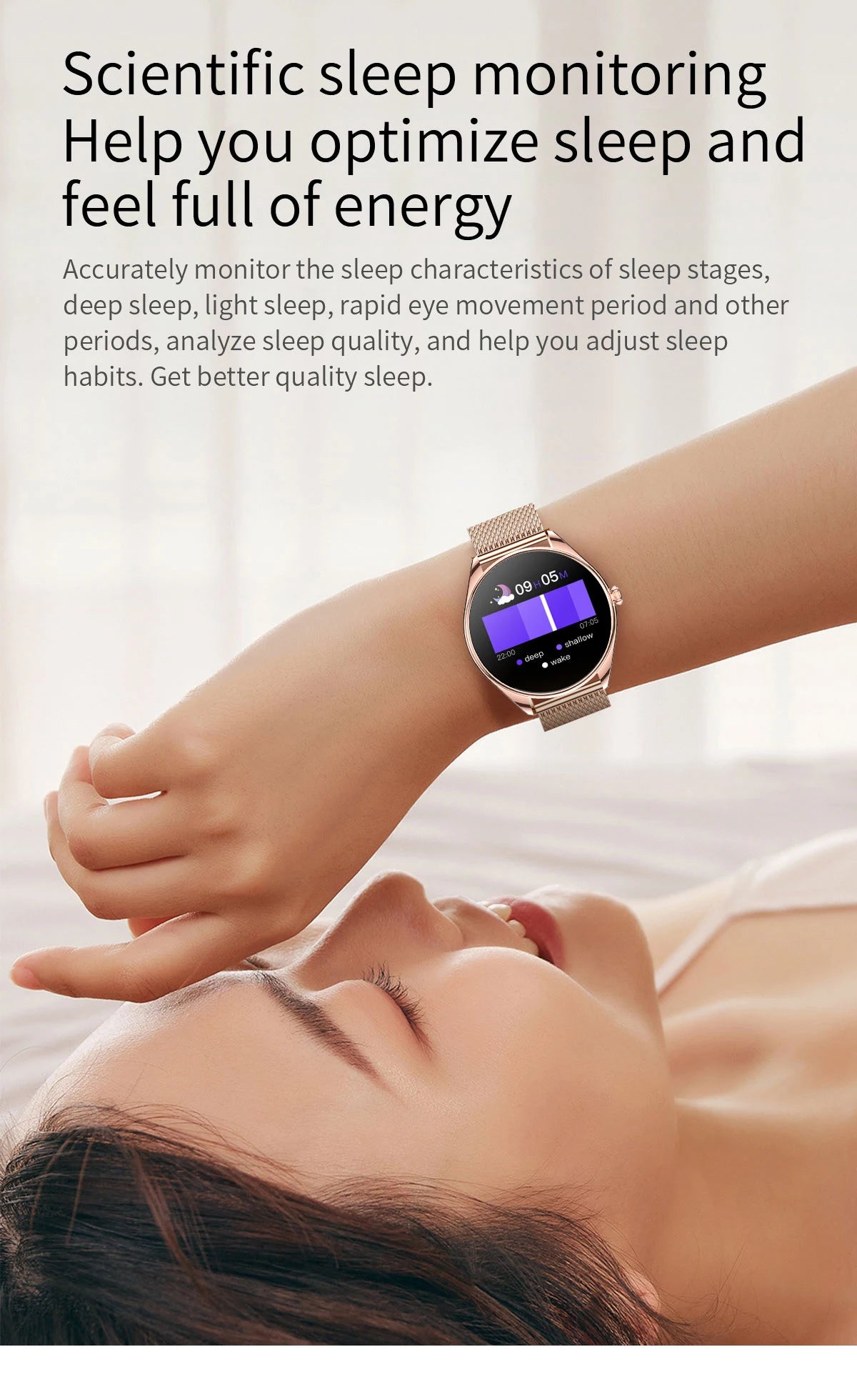 Montre connectée Utral mince pour femmes, écran AMOLED HD de 1.43 pouces, appel Bluetooth, traceur multi-sport, lecteur de musique, chargement USB, nouveauté 2025