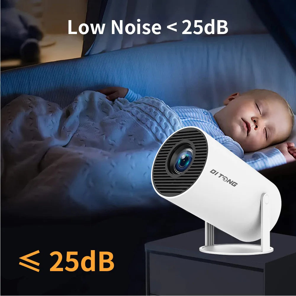 2025new DITONG HY300 pro nouveau projecteur HD 4K portable Android LED vidéo Home cinéma cinéma mini projecteur film HY300plus