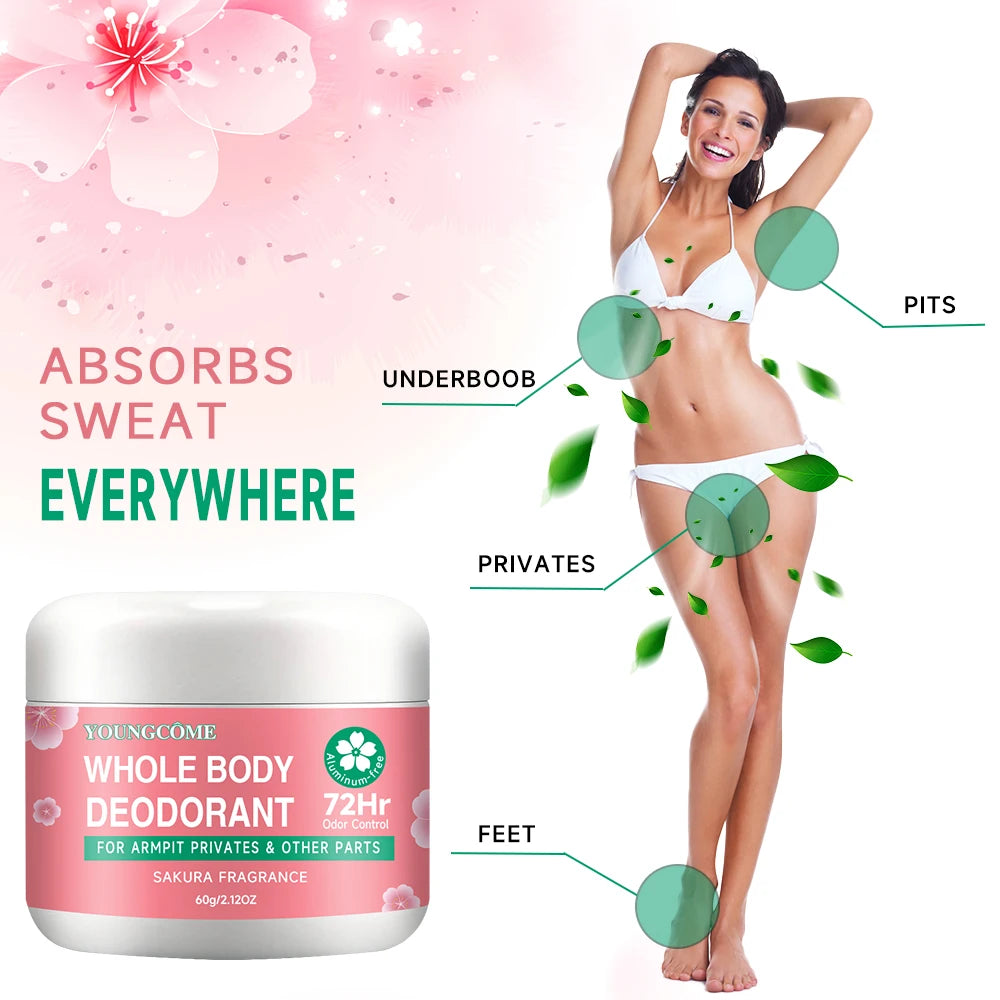 Déodorant naturel pour tout le corps pour hommes et femmes – Protection contre les odeurs longue durée 72H, sans aluminium, hydratant et doux pour Sensit