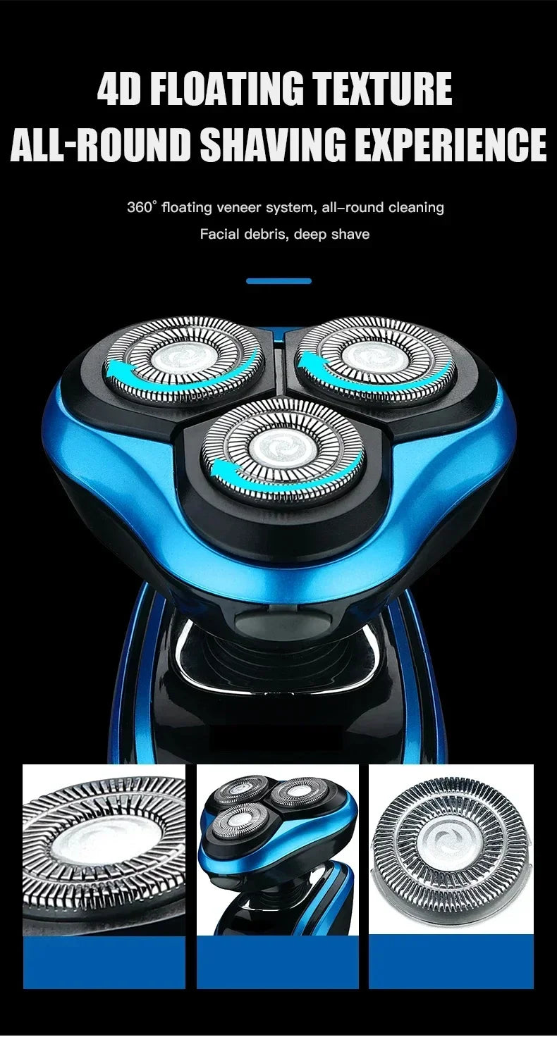 Xiaomi 5320s rasoir électrique 4D pour hommes tondeuse à cheveux électrique USB Rechargeable tondeuse à cheveux professionnelle coupe-cheveux humide sec