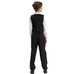Pantalons pour enfants, uniformes scolaires noirs pour adolescents, pantalons formels à taille réglable, bleu marine, gris, vêtements cadeaux d'anniversaire