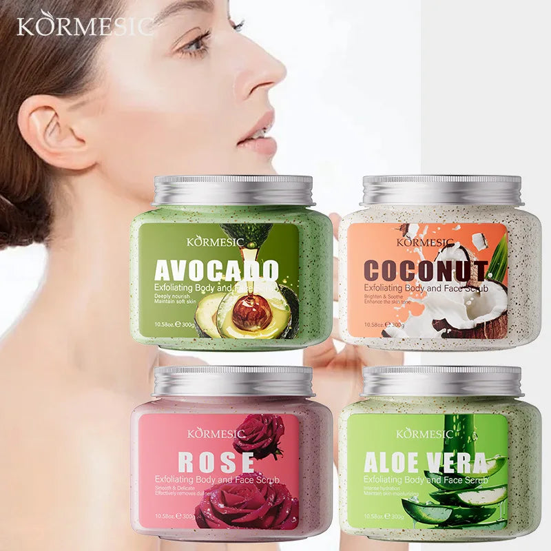 KORMESIC – gommage du visage à l'avocat, crème pour le corps, Lotion hydratante, nettoyage en profondeur, Anti-rides, exfoliant, soins pour la peau