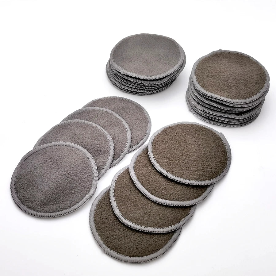 Tampons de coton réutilisables, tampons démaquillants ronds lavables en bambou, tampons d'allaitement en tissu, outil de soins de la peau, nettoyage de la peau, 12 pièces