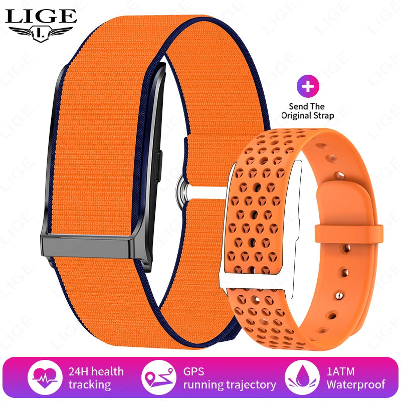 LIGE sans écran montre intelligente hommes Sports de plein air Fitness moniteur de fréquence cardiaque 1ATM étanche nouvelle montre intelligente pour Andrio IOS 2025