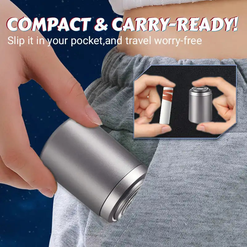 Rasoir électrique multifonctionnel Portable, Rechargeable, Mini rasoir de voyage pour hommes, tondeuse à cheveux longue Endurance, étanche IPX6, humide/sec