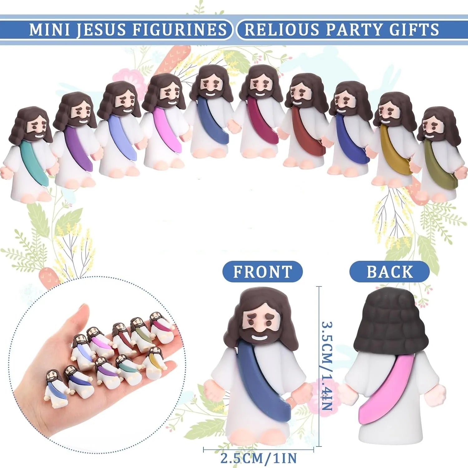 Easter Jesus Toys, Mini Easter Jesus Figurines, Decorative Multifunctional Party Favors, Sunday School Crafts, Multiple Specifications