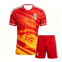 Nouvel ensemble maillot de football décontracté style italien 2026 pour adultes – T-shirt décontracté tendance à séchage rapide, coupe oversize, pour la famille (lot assorti)