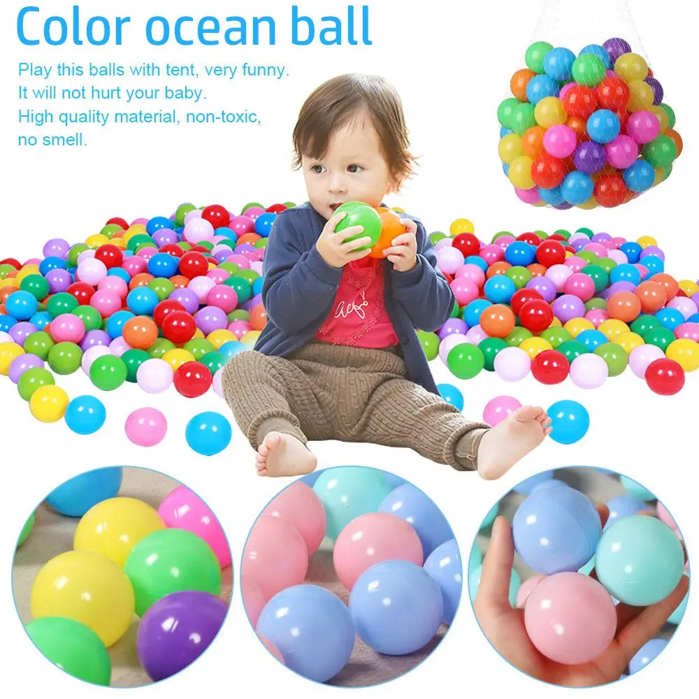 100 pièces balle de Sport en plein Air coloré piscine d'eau douce océan vague balle bébé enfants jouets drôles ballons à Air anti-Stress écologiques