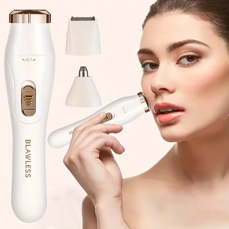 Electric razor for women, feminine razor, bikini trimmer, ladies' body razors, underarm and leg shavers, portable painless epilator