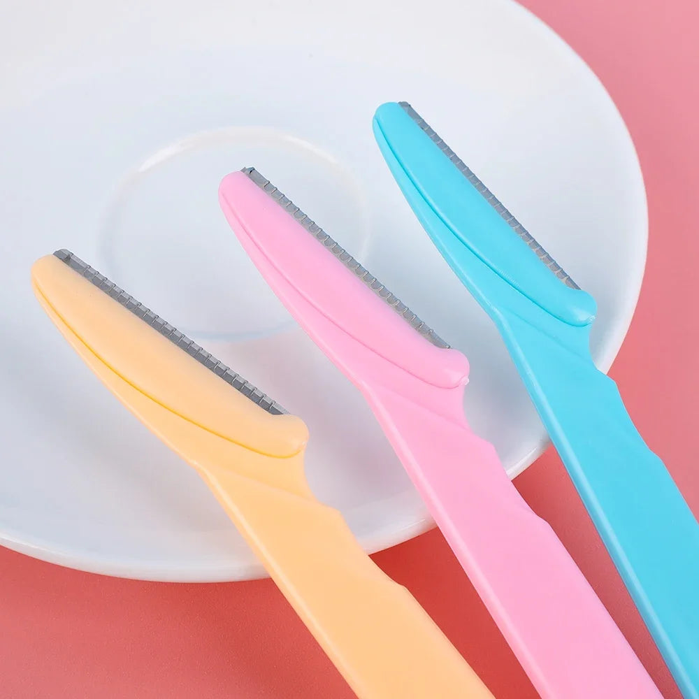 Lame de tondeuse à sourcils pour femmes, rasoir de sécurité pour le visage, couteau façonnant les sourcils, épilation Portable, coupe-épilation, grattoir de maquillage