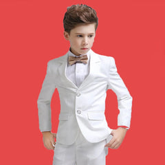 Formal suit for boys, for weddings, white party blazer, trousers, christening outfit, children's suit, prom tuxedo set for men and teenagers