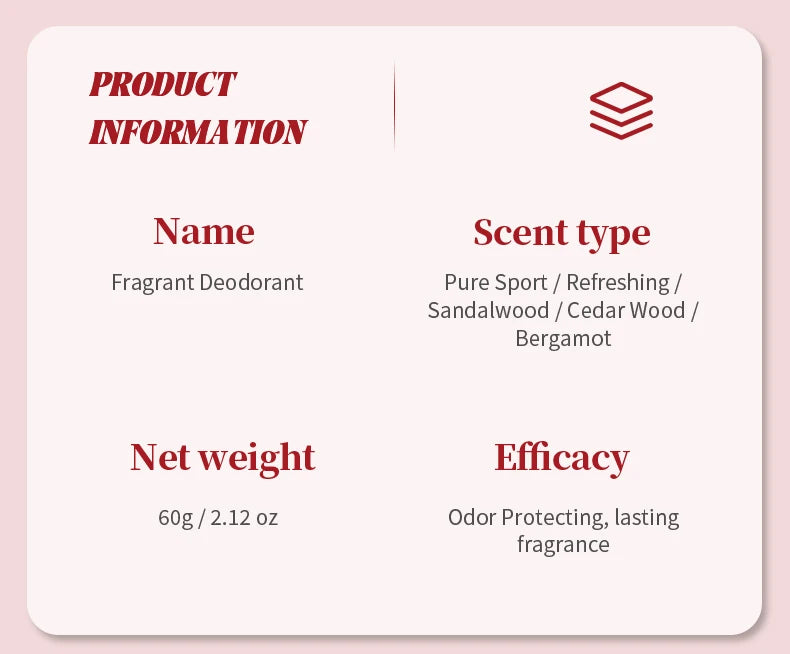 Déodorant en bois de santal pour hommes, crème anti-odeur corporelle, sans aluminium, haute Endurance, défense de la sueur et Protection contre les odeurs, Portable
