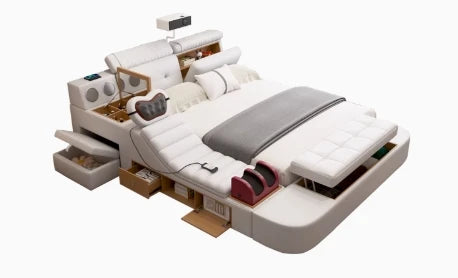 Lits minimalistes uniques lecture fantaisie King commodes de couchage lits Massage Muebles intelligents Para dortoir meubles de chambre