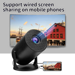 USB Video Projector TV Stick 8000lm Brightness Bluetooth Wireless High Fidelity LED 1080P Small Projector for Laptop Smartphone